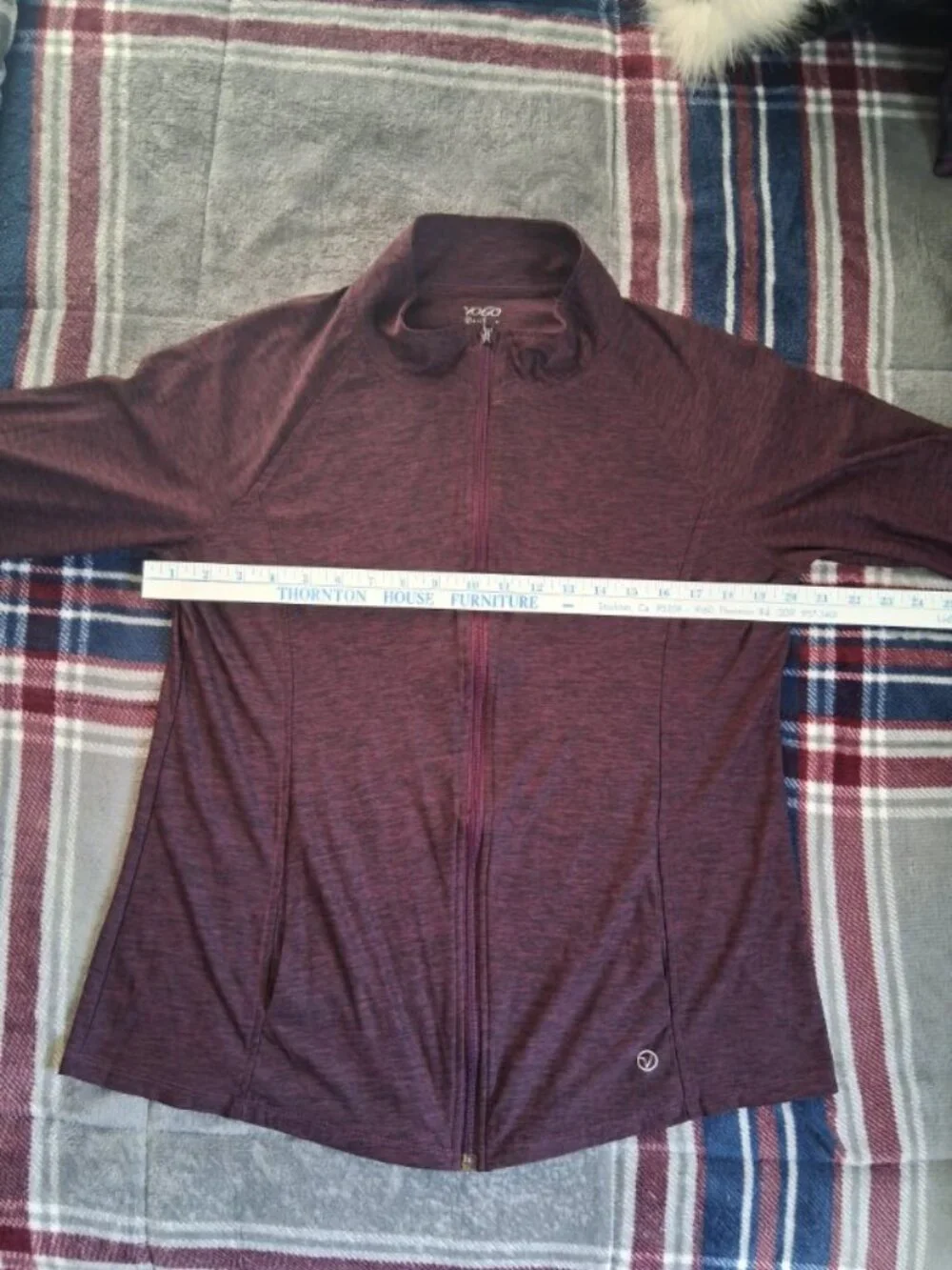 Women's Vogo Athletica Burgundy Activewear Jacket